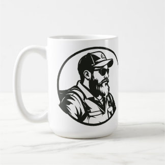Mug Pêcheur à la mouche personnalisé SVG et canne