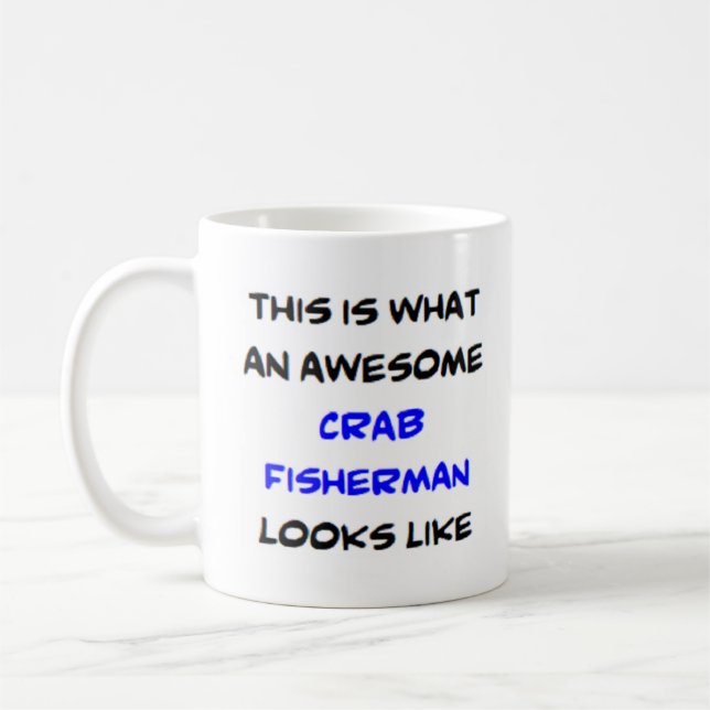 Mug pêcheur de crabe, génial (Gauche)