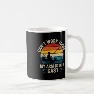 Mug Pêcheur drôle ne peut pas travailler aujourd'hui M