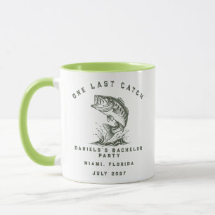 Mug Pêcheur Drôle Party de Bachelor de Pêche sur Mesur
