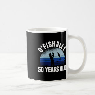 Mug Pêcheur officielement âgé de 50 ans 50e anniversai