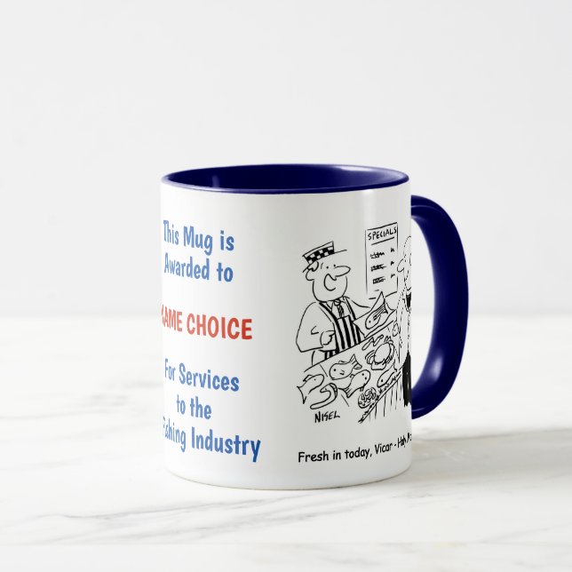 Mug Pêcheurs et pêcheurs Vendeur de poisson (Devant droit)