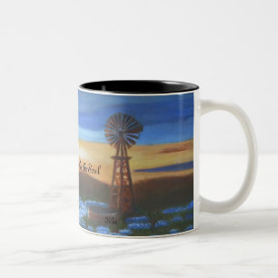 Mug - Peinture à l'huile - Coucher de soleil sont 