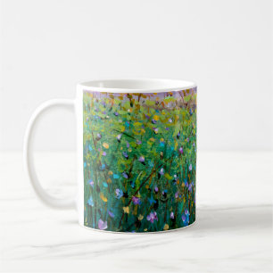 Mug  peinture à l'huile de fleurs, belles fleurs de ch