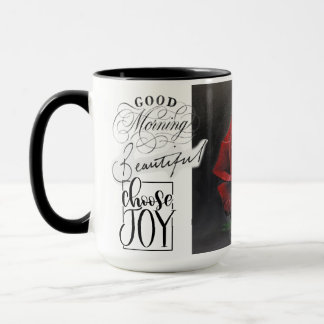Mug Peinture à l'huile de rose rouge