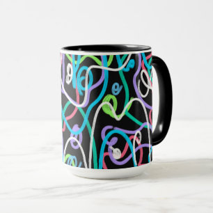 Mug Peinture Abstraite de néon