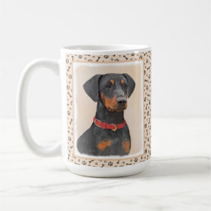 Mug Peinture allemande Pinscher peinture art animal or