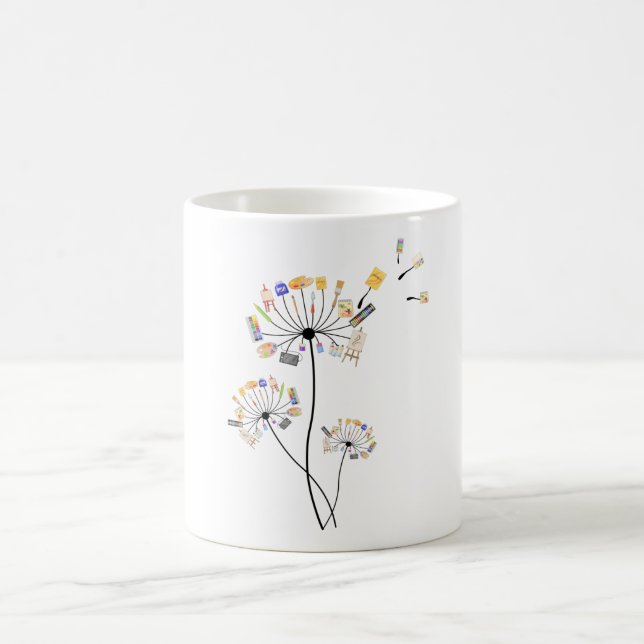 Mug Peinture Amateurs Dandelion Cadeau Pour Peintres A (Centre)