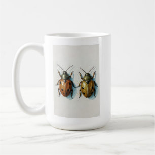 Mug Peinture aquarelle d'un couple de coccinelles, art