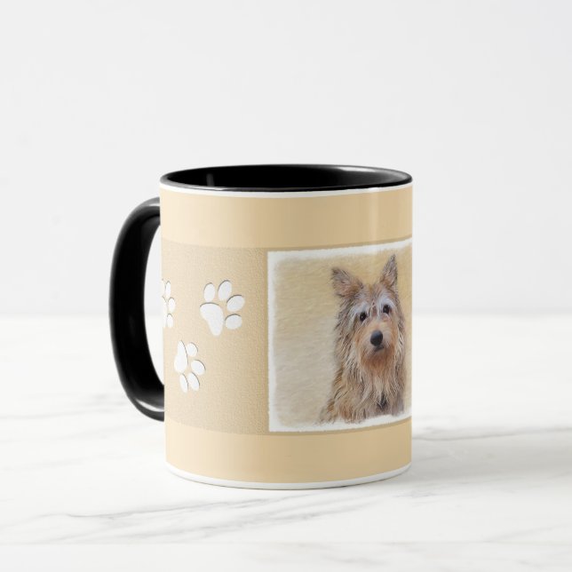 Mug Peinture Berger Picard - Joli art original chien (Devant gauche)