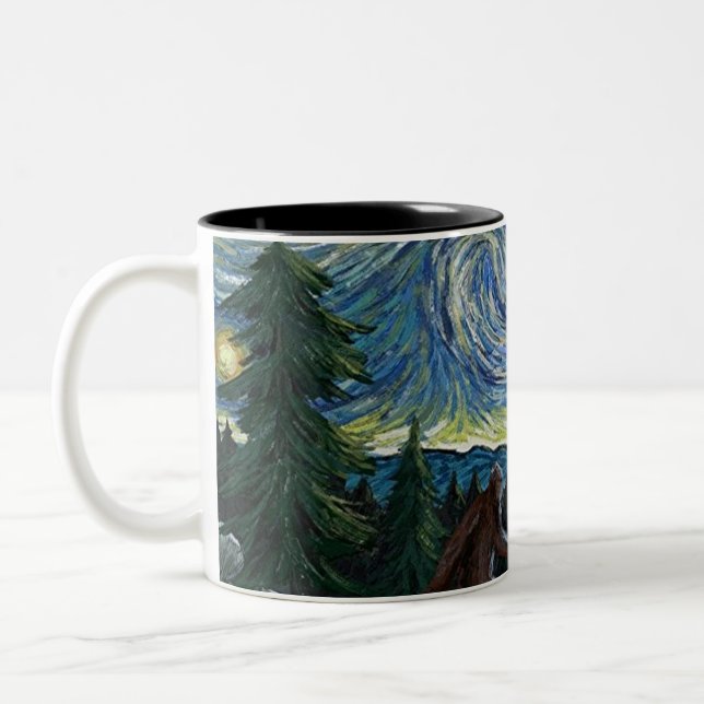 Mug Peinture Bigfoot à deux tondes (Gauche)
