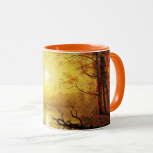 Mug peinture d'Albert Bierstadt, Lever de soleil,