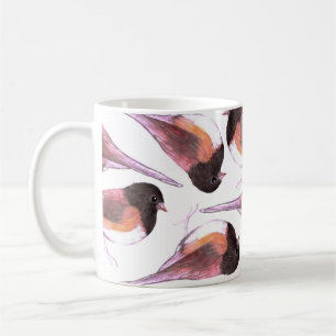 Mug Peinture d'aquarelle d'oiseaux de junco observée