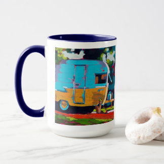 Mug Peinture de caravane - Cadeau pour les amateurs de