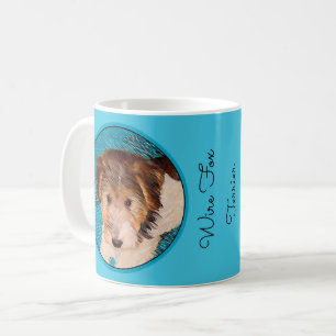 Mug Peinture de chiot Terrier Fox - Art de chien origi