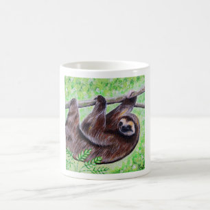Mug Peinture de fentes souriante