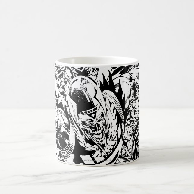 Mug Peinture de groupe de nuit Noir et Blanc (Centre)