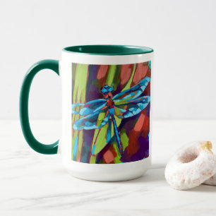 Mug Peinture de libellule - Cadeau pour les amateurs d