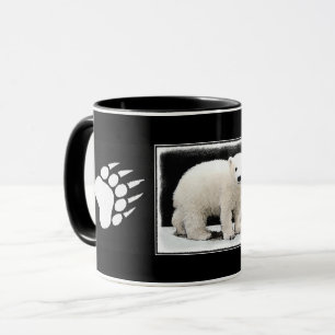 Mug Peinture de l'ours polaire - Art original de la fa