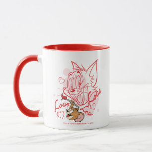 Mug Peinture de Tom et Jerry Valentine