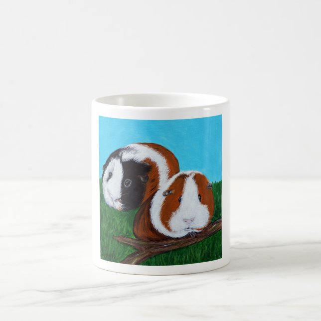Mug Peinture des cochons de Guinée (Centre)