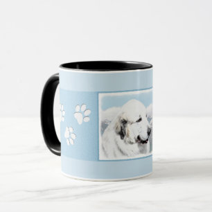 Mug Peinture des Grandes Pyrénées - Art de chien origi