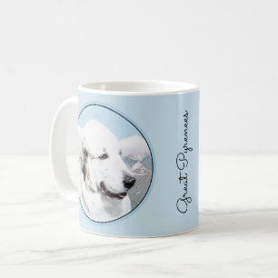 Mug Peinture des Pyrénées - Art original du chien
