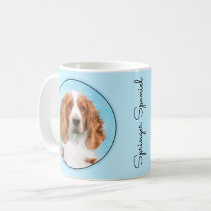 Mug Peinture d'espagnol Welsh Springer - Art original