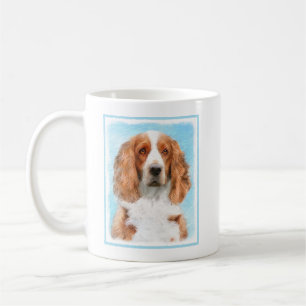 Mug Peinture d'espagnol Welsh Springer - Art original 