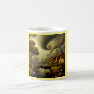 Mug Peinture d'Imaginaire 5 - Paysage du village