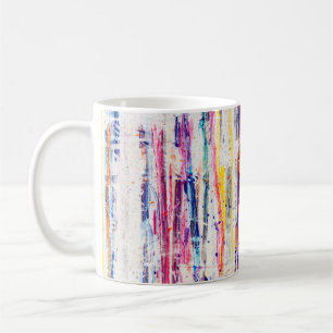 Mug Peinture éclaboussée sur fond blanc, art, fin