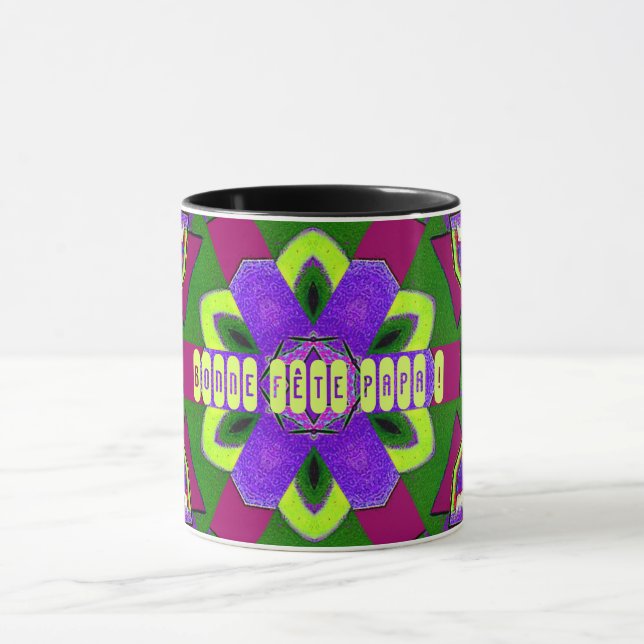 Mug Peinture en kaléidoscope pour la fête des pères  (Centre)