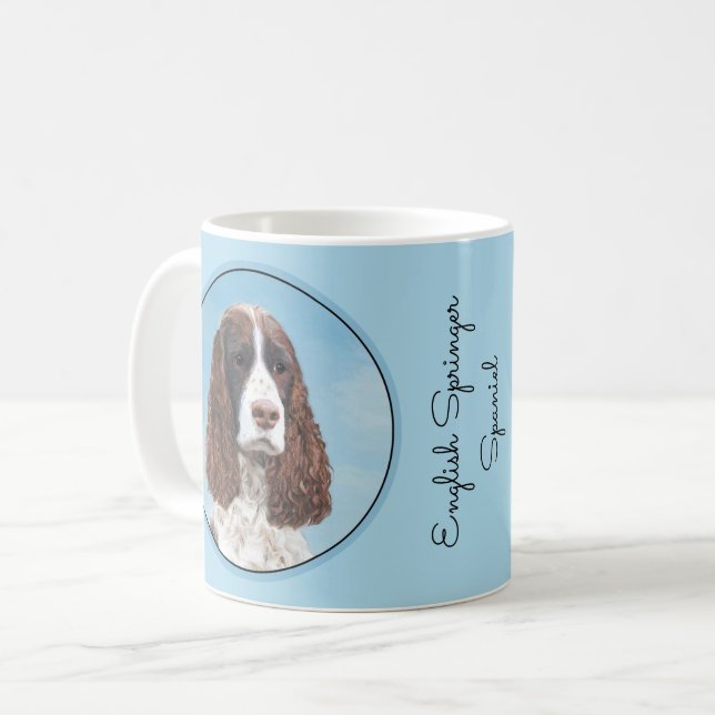 Mug Peinture espagnole Springer anglaise Peinture orig (Devant gauche)