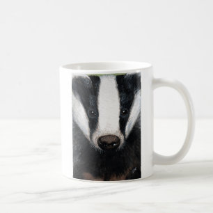 Mug Peinture européenne de portrait de blaireau