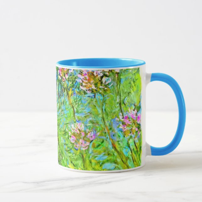 Mug Peinture florale Monet : fleurs d'Agapanthus (Droite)