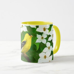 Mug Peinture Goldfinch - Cute Original Chien Art