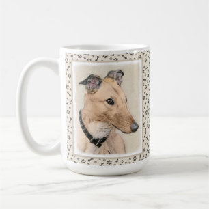 Mug Peinture Greyhound - Cute Original Chien Art