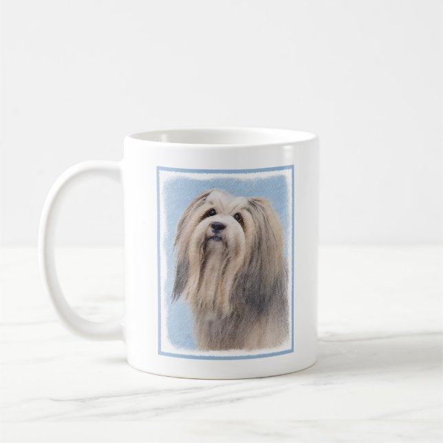 Mug Peinture Havanaise (Argent) - Cute Original Chien  (Gauche)