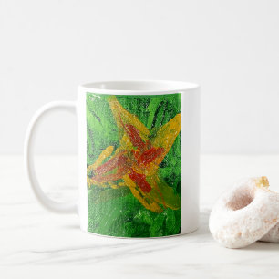 Mug Peinture impressionniste d'une fleur Citrouille