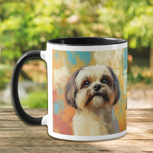 Mug Peinture impressionniste Lhasa Apso Dog