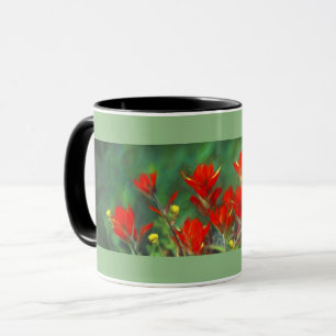 Mug Peinture indienne de pinceau - Art Fleur original