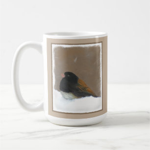 Mug Peinture Junco foncée - Art original pour oiseaux
