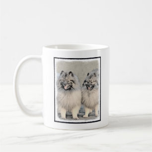 Mug Peinture Keeshond Brothers - Art Chien original
