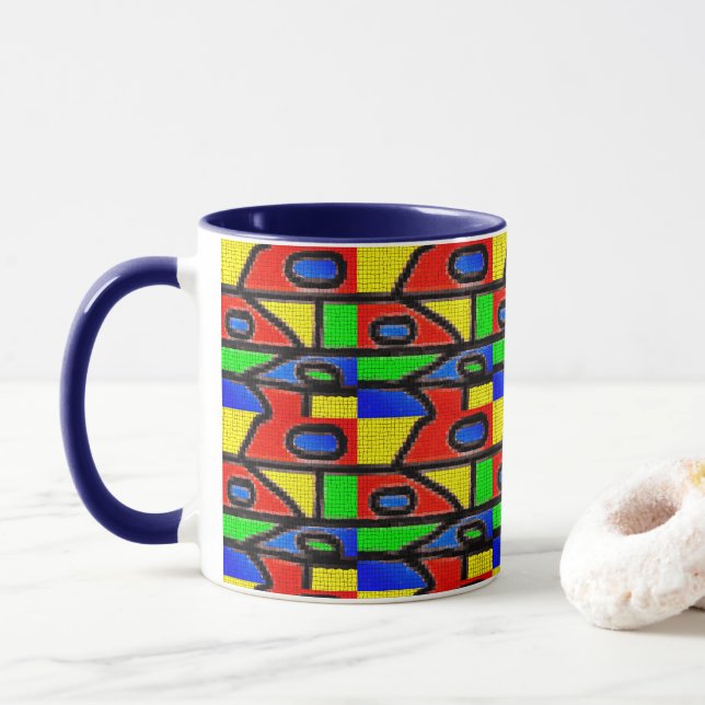 Mug Peinture La Rambla Barcelone (Avec donut)