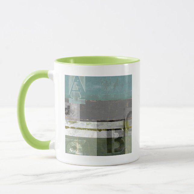 Mug Peinture moderne avec lettres assorties (Gauche)