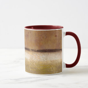 Mug Peinture moderne dans des tons de la terre par le