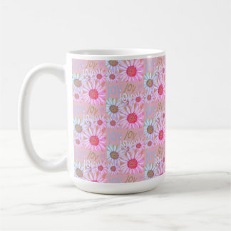 Mug Peinture Motif de la marguerite rose et blanc du p