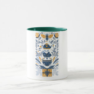 Mug Peinture Murale Botanique et Animale Abstraite