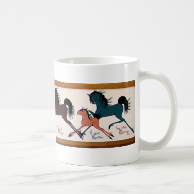 Mug Peinture murale de cheval de Chalee de bruit (Droite)
