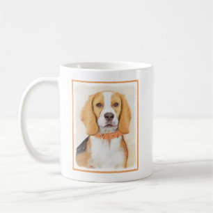Mug Peinture originale de chien de chasse Beagle Art a